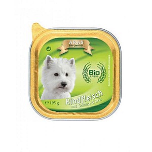 ARAS Premium Bio (195 g) 1 Schale pro Tag für Hunde bis 5 kg.